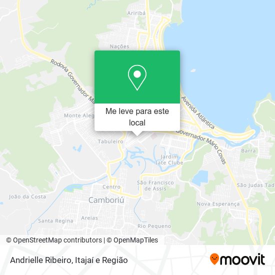 Andrielle Ribeiro mapa