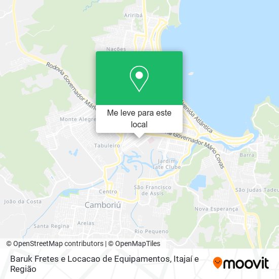 Baruk Fretes e Locacao de Equipamentos mapa