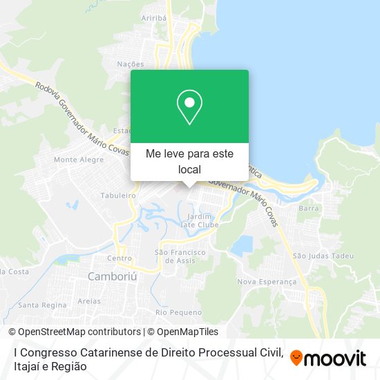 I Congresso Catarinense de Direito Processual Civil mapa