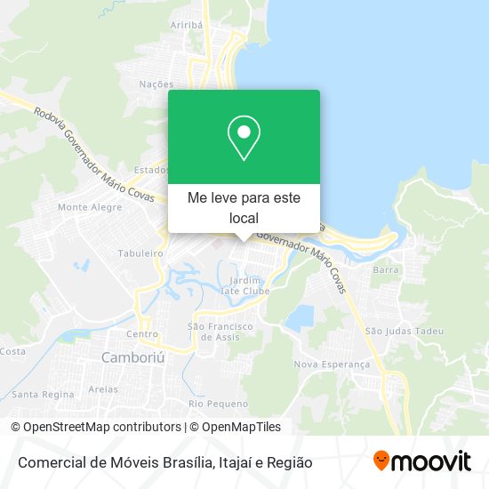 Comercial de Móveis Brasília mapa