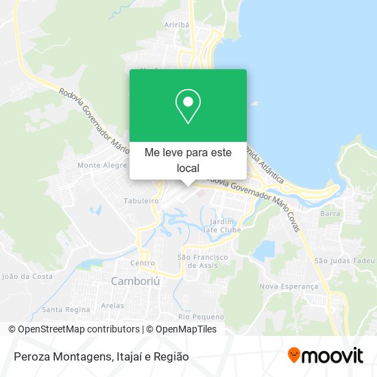 Peroza Montagens mapa