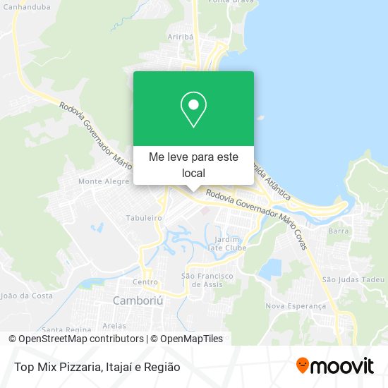 Top Mix Pizzaria mapa