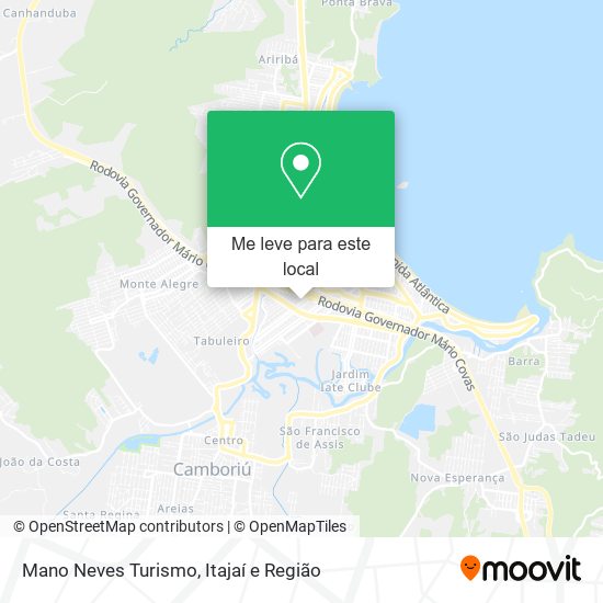Mano Neves Turismo mapa