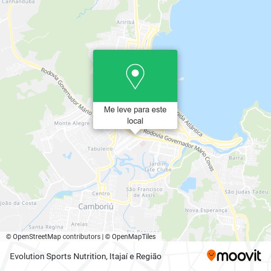 Evolution Sports Nutrition mapa