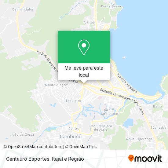 Centauro Esportes mapa