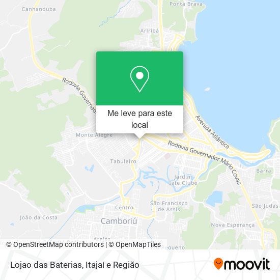 Lojao das Baterias mapa