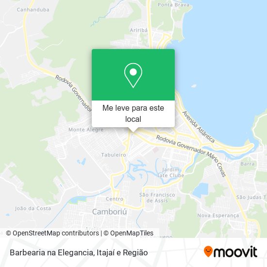 Barbearia na Elegancia mapa