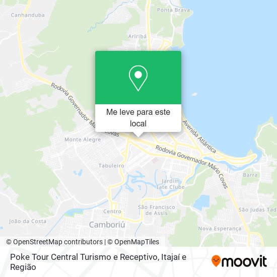 Poke Tour Central Turismo e Receptivo mapa