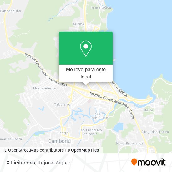 X Licitacoes mapa
