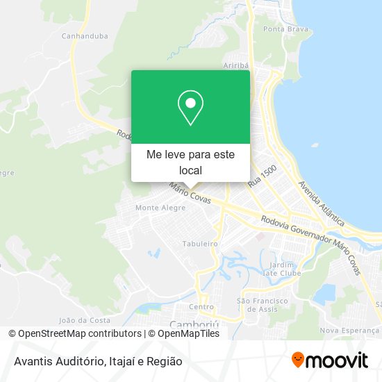 Avantis Auditório mapa