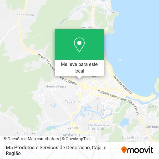 M5 Produtos e Servicos de Decoracao mapa