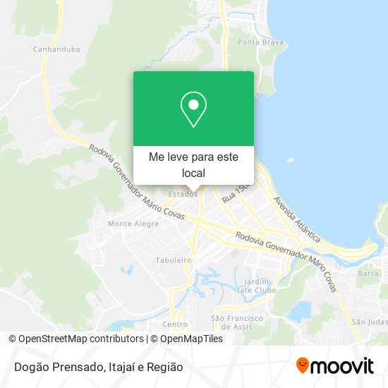 Dogão Prensado mapa