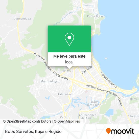 Bobs Sorvetes mapa
