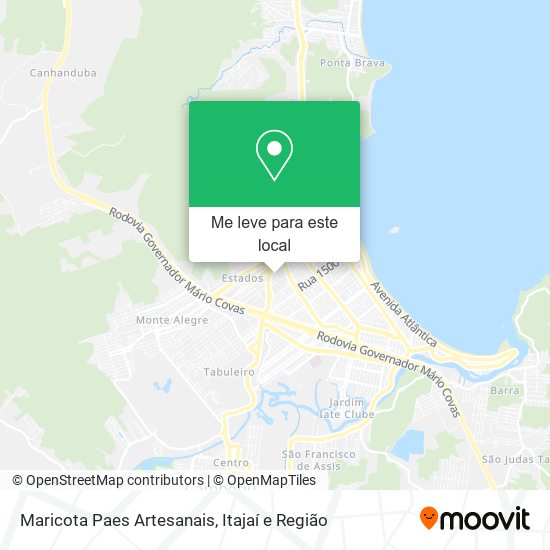 Maricota Paes Artesanais mapa