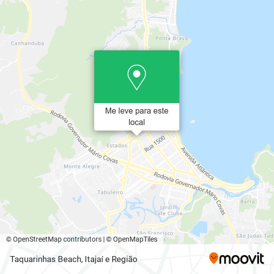 Taquarinhas Beach mapa