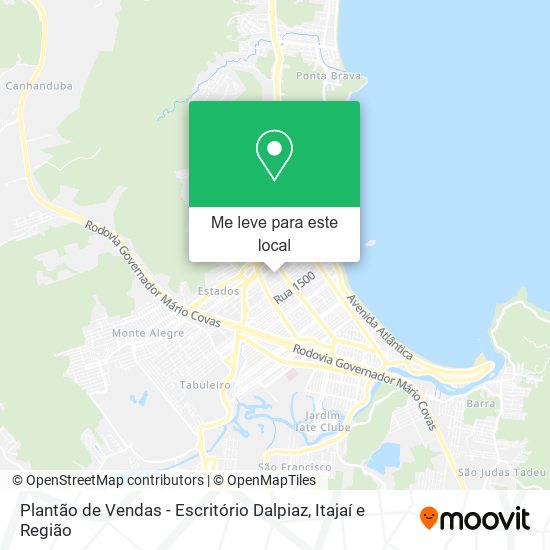 Plantão de Vendas - Escritório Dalpiaz mapa