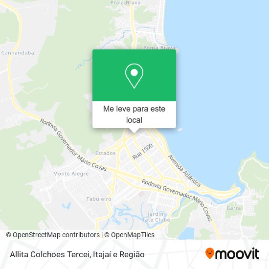 Allita Colchoes Tercei mapa