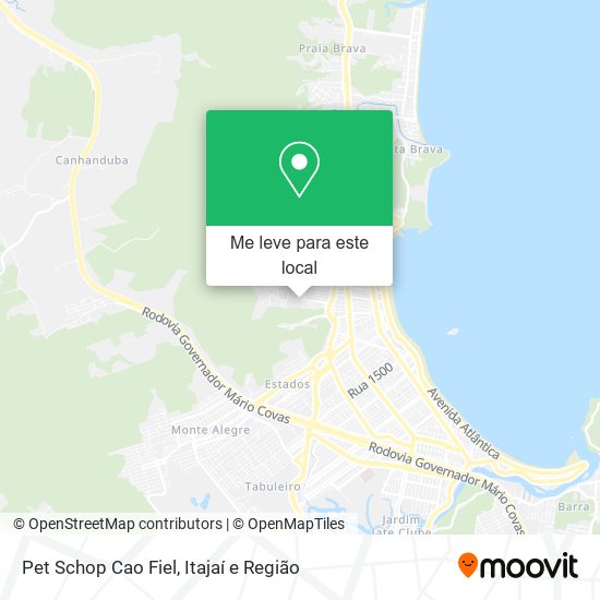 Pet Schop Cao Fiel mapa