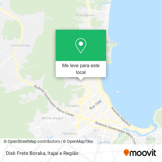 Disk Frete Boraka mapa