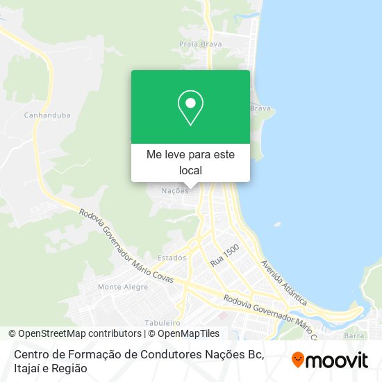 Centro de Formação de Condutores Nações Bc mapa