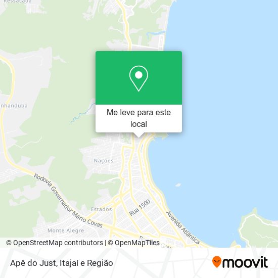 Apê do Just mapa