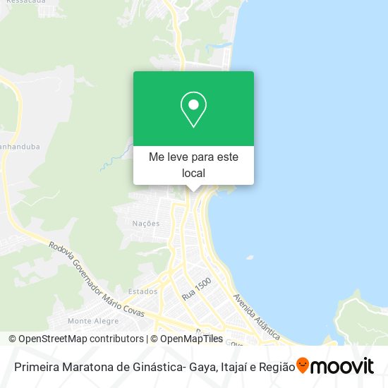 Primeira Maratona de Ginástica- Gaya mapa