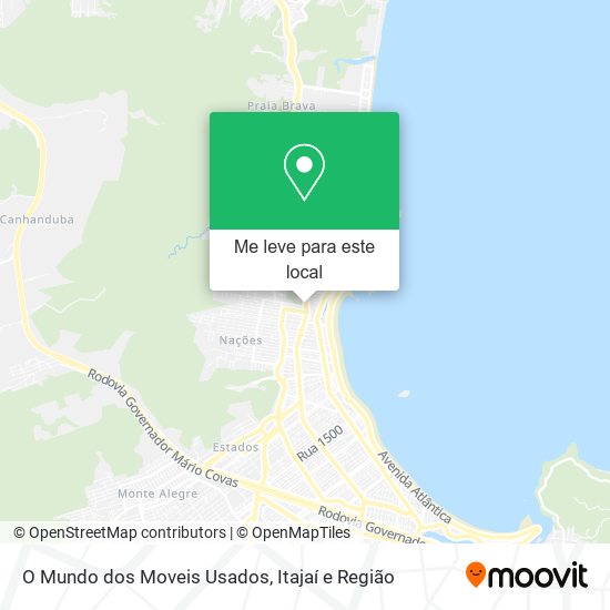 O Mundo dos Moveis Usados mapa