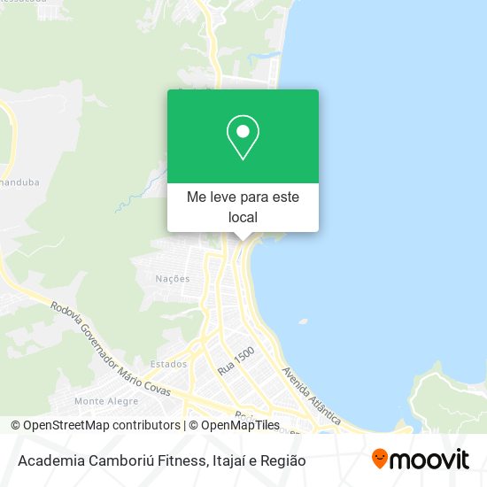 Academia Camboriú Fitness mapa