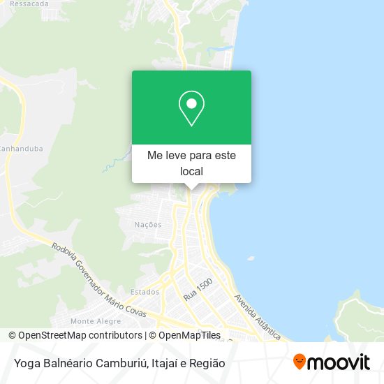Yoga Balnéario Camburiú mapa