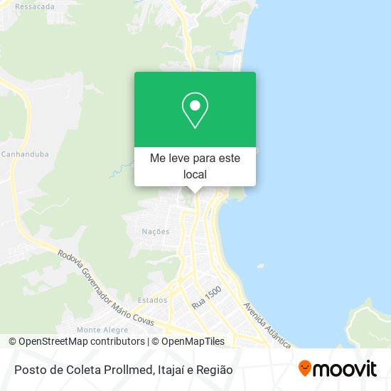 Posto de Coleta Prollmed mapa