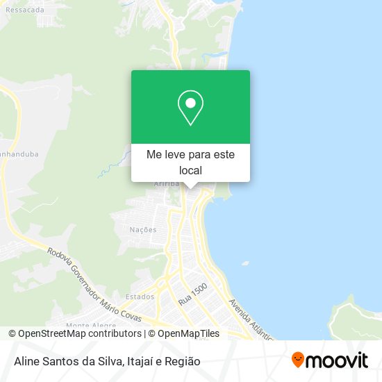 Aline Santos da Silva mapa