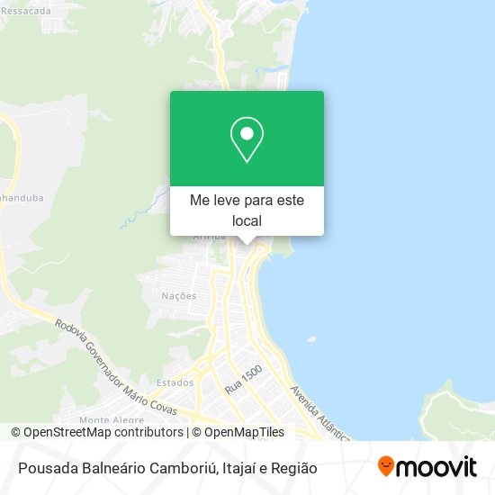 Pousada Balneário Camboriú mapa