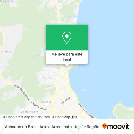 Achados do Brasil Arte e Artesanato mapa