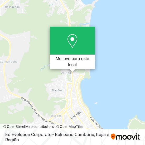 Ed Evolution Corporate - Balneário Camboriú mapa