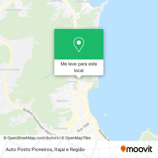 Auto Posto Pioneiros mapa