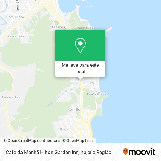Cafe da Manhã Hilton Garden Inn mapa