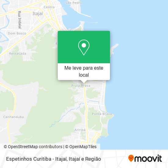 Espetinhos Curitiba - Itajaí mapa