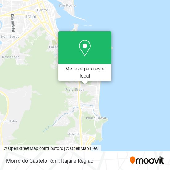 Morro do Castelo Roni mapa