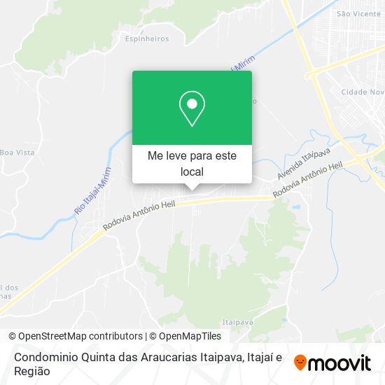 Condominio Quinta das Araucarias Itaipava mapa