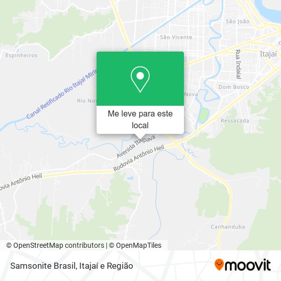 Samsonite Brasil mapa