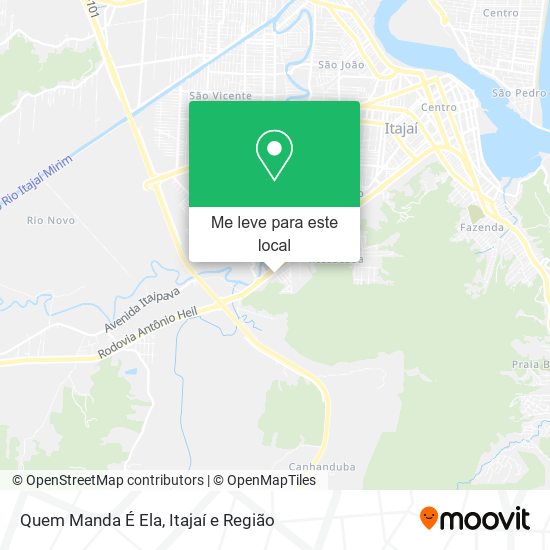 Quem Manda É Ela mapa