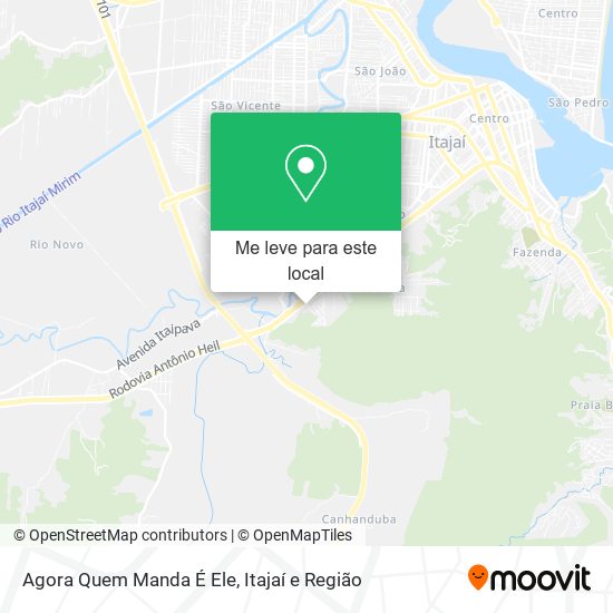 Agora Quem Manda É Ele mapa