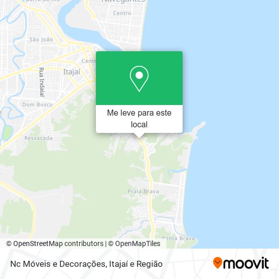 Nc Móveis e Decorações mapa