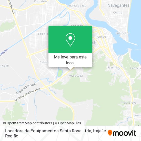 Locadora de Equipamentos Santa Rosa Ltda mapa