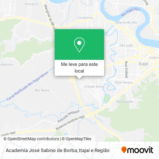 Academia José Sabino de Borba mapa