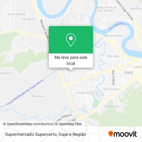 Supermercado Supercerto mapa