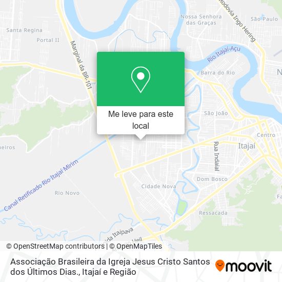 Associação Brasileira da Igreja Jesus Cristo Santos dos Últimos Dias. mapa