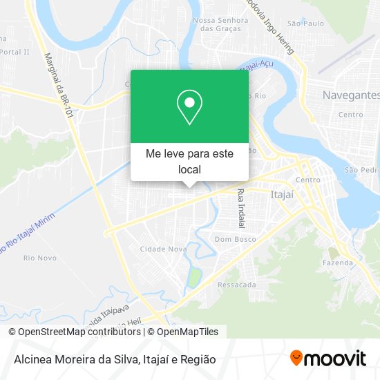 Alcinea Moreira da Silva mapa