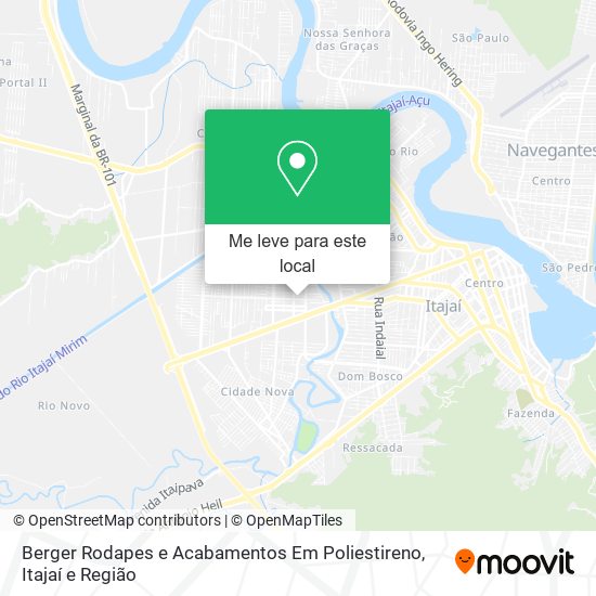 Berger Rodapes e Acabamentos Em Poliestireno mapa
