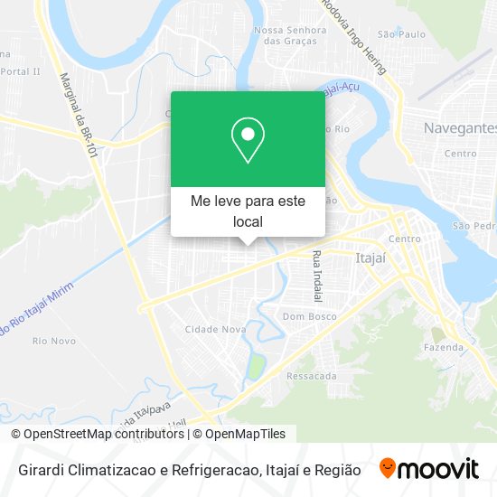 Girardi Climatizacao e Refrigeracao mapa